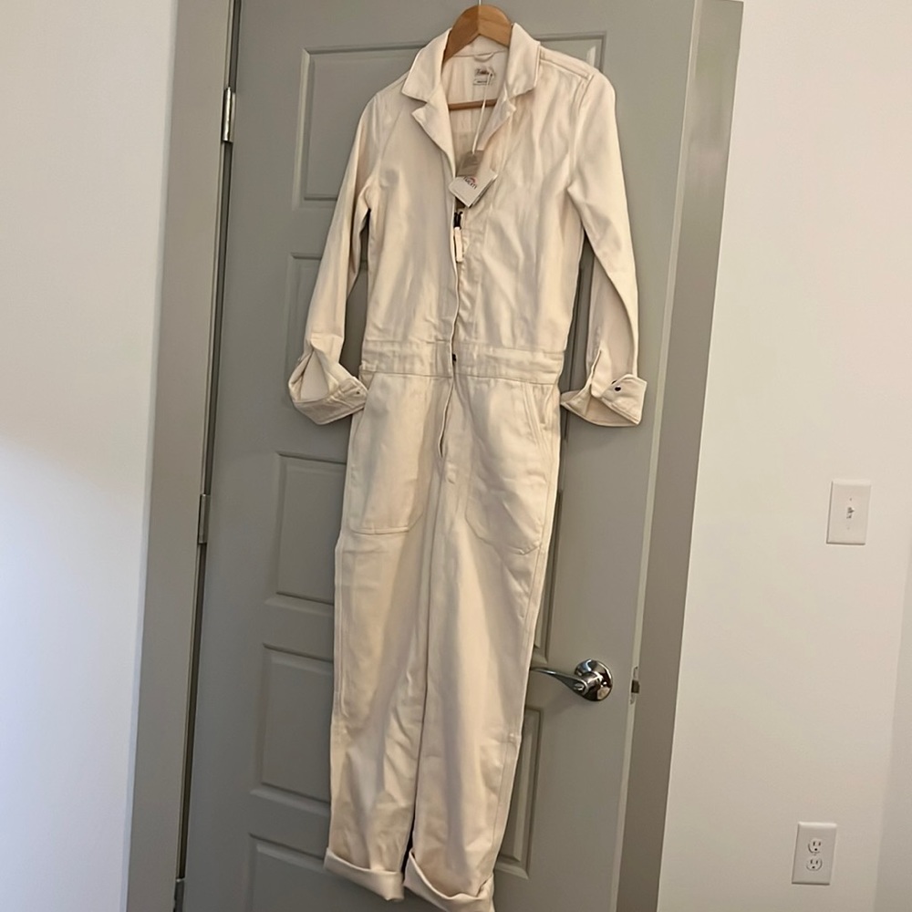 #Faherty organic cotton twill Jumpsuit xs